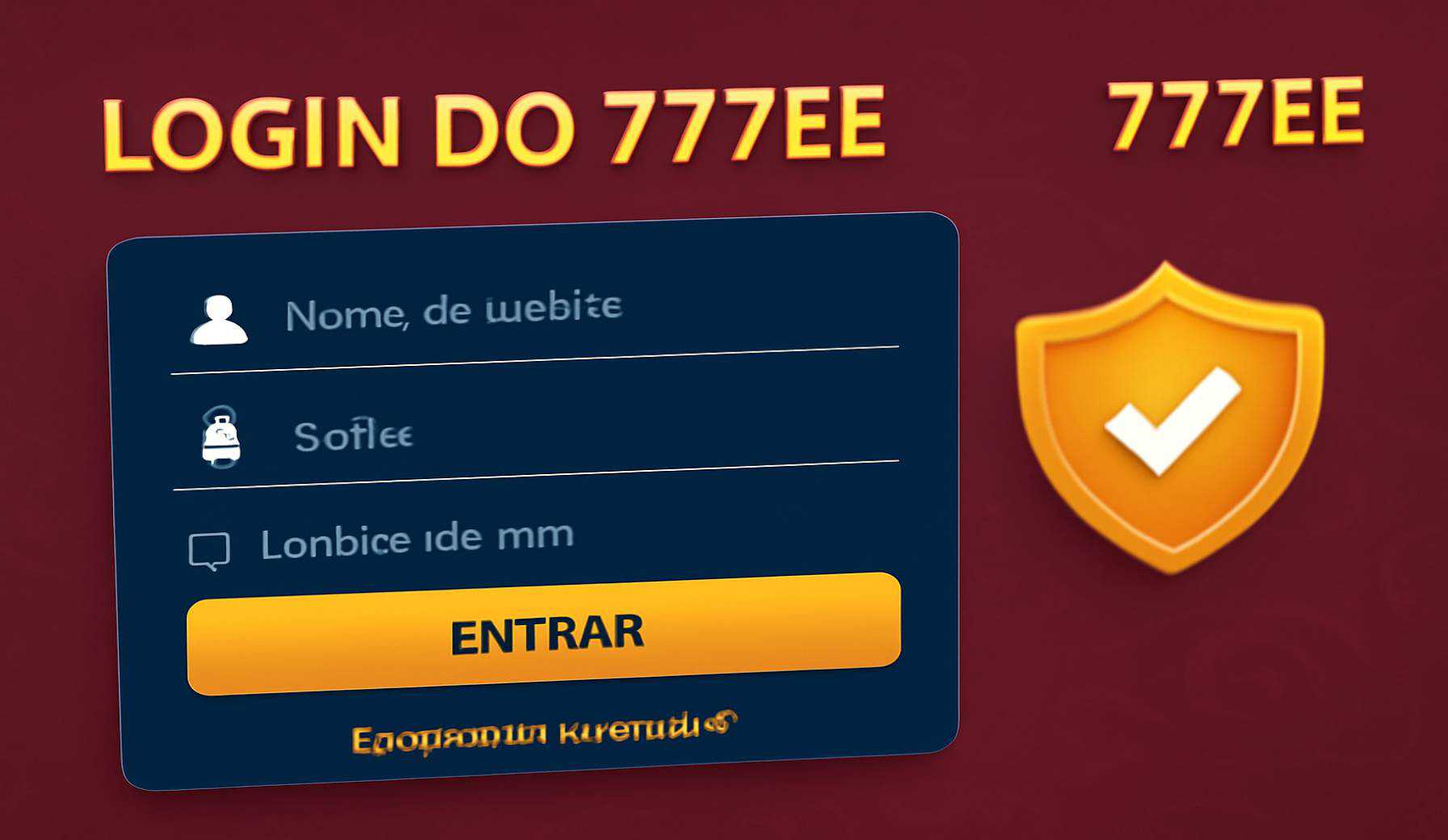 Criar uma nova Conta no plataforma 777EE